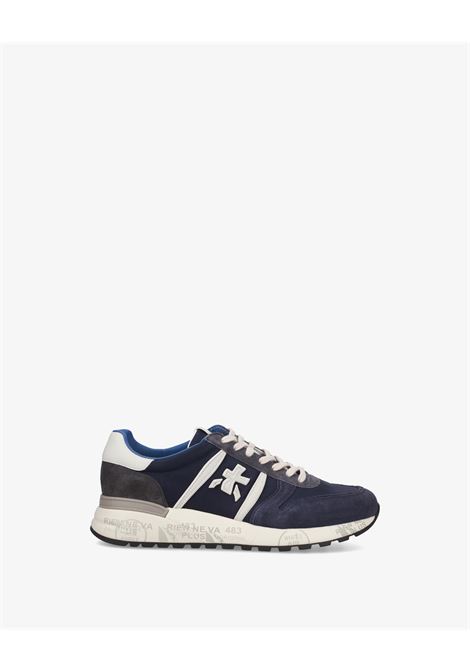 Premiata Lander 7204 mens sneakers in suede and nylon navy PREMIATA |  | LANDER VAR7204